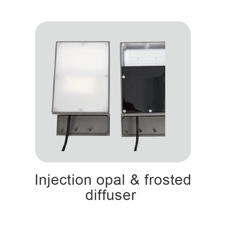 Square Black Bollard Lights